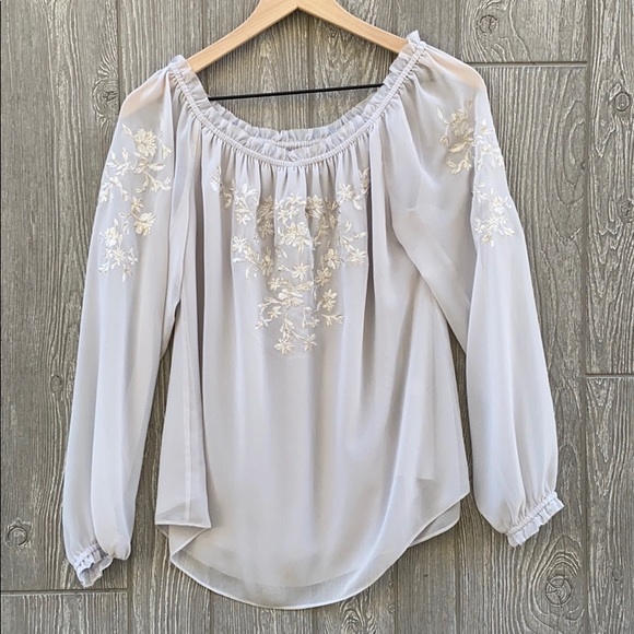 White House Black Market Tops - Romantic Floral White House Black Market Blouse
